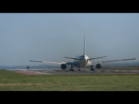 ABX Air 767-300F Takeoff East Midlands