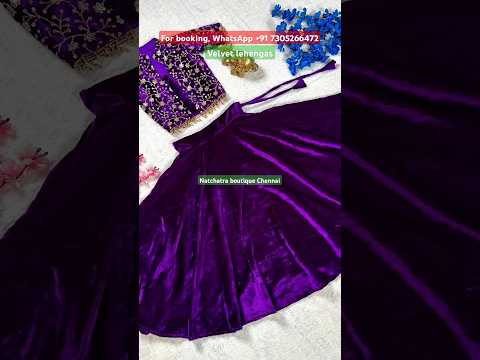 Rs.1250. FREE SHIPPING. Velvet lehengas #lehengas #velvetlehenga #velvetcholi #velvetlehengas