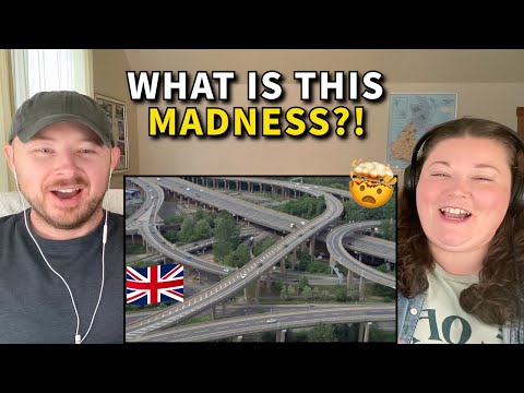 Americans React: Spaghetti Junction | The Crossroads of Britain?