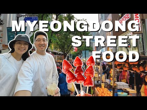 Myeongdong Night Market 🇰🇷 KOREAN STREET FOOD (with Prices)