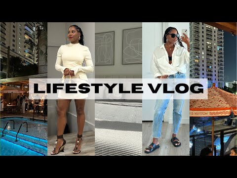 VLOG! New Home Decor, Party with Louis Vuitton & A Day Trip 🌴MONROE STEELE