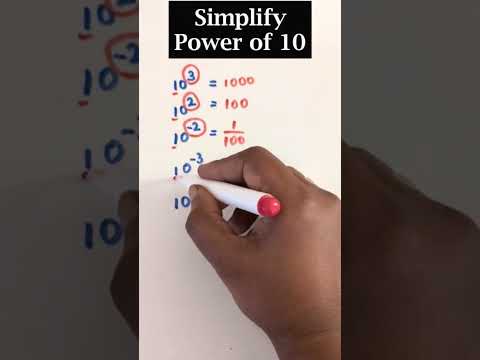 Math Tricks l l Simplify Power of 10 #mathstricks #maths #simplification #mathhacks