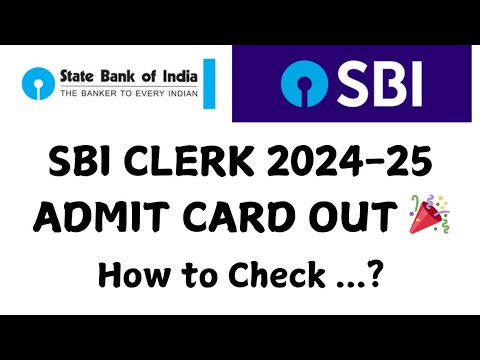 SBI CLERK 2024-25 Admit Card Out 🎉 #sbiclerk2024 #sbiclerkexam