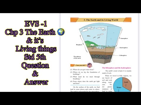 Std 5th | EVS -1 | CHP- 3 The Earth & it’s Living World | Question and answer