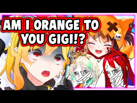 Gigi Thought Kaela Was Orange, Triggered Her and Made Cecilia & Elizabeth Laugh 【Hololive】