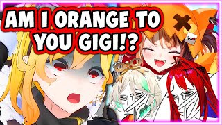 Gigi Thought Kaela Was Orange, Triggered Her and Made Cecilia & Elizabeth Laugh 【Hololive】