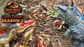 Spinosaurus Vs Giga Vs T Rex if it was in Jurassic World Chaos Theory Season 3 Episode 1 Concept