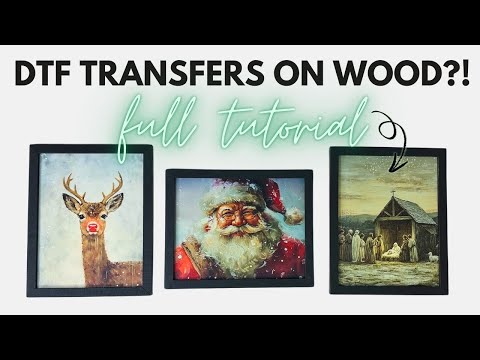 How To Apply DTF Transfers On Wood | YOU NEED TO TRY THIS! 🤯