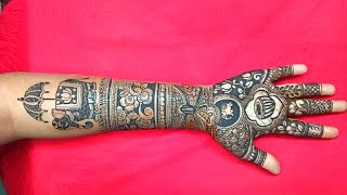 Dulhan Mehandi 🌿 lagana shike//Full Hand Dulhan Mehandi Design//