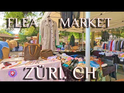 Flea Market ZURICH ✨ The uniqueness of goods at Biggest Market on Bürkliplatz Switzerland