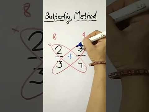 Addition trick|Butterfly Method for addition trick|Fraction trick |#shorts #fraction #tricks