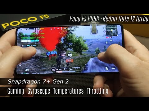 Poco F5 PUBG Test ( Redmi Note 12 Turbo ) ★  Snapdragon 7+ Gen 2 ★ Detailed and long