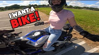 CAMMY FINALLY RIDES THE YAMAHA R1M!