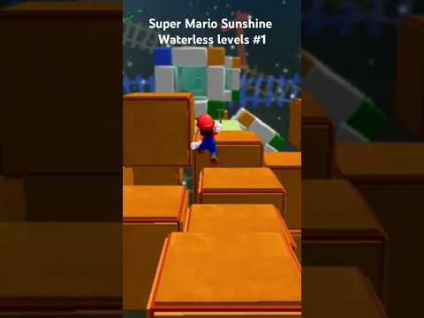 Super Mario Sunshine sprayless secret level 1 #game #supermario #mariosunshine #gamecube #challenge