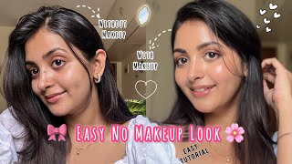 Easy “NO MAKEUP” MAKEUP Look🌷🤍 Natural Everyday Makeup For Beginners #nomakeup #makeup #koreanskin