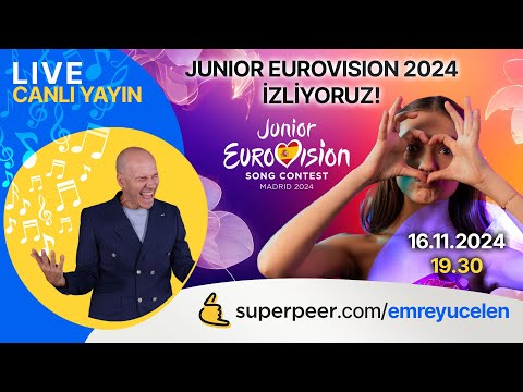 Junior Eurovision 2024 İzliyoruz !!! - Live on #superpeer 🤙