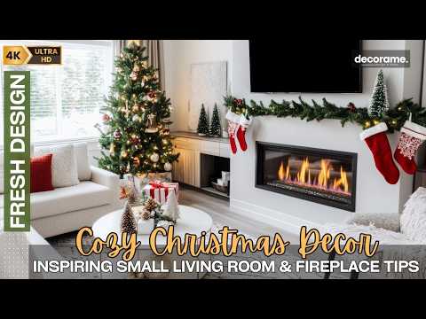 Luxury Christmas Decor Ideas 2024: Inspiring Small Living Room & Fireplace Tips