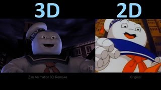 The Real Ghostbusters Intro - 3D Remake vs Original