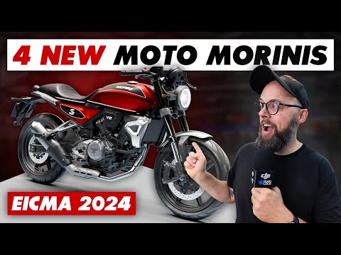 4 New 2024 Moto Morini Motorcycles @ EICMA 2025 (Corsaro GT, Alltrhike, 3 1/2 Sport, Rumble)