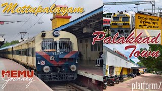 Mettupalayam to Palakkad Town via Coimbatore - MEMU Train ride | Unreserved Second Class Journey