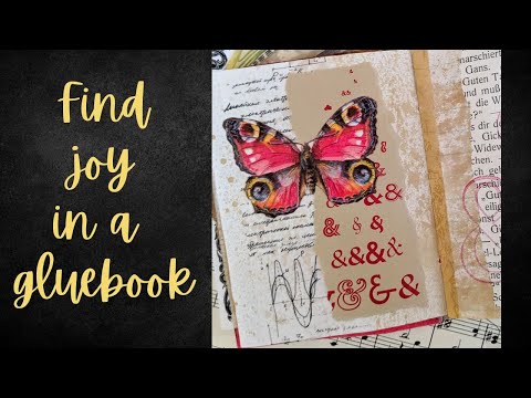 10 gluebook tips for BEGINNERS 🟢 How to start art journaling for simple joy + 50 prompts