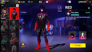 RED CHARACTER 😱 CLAIM ALL REWARDS 🎁 NEW SERVER 🔥 FREE FIRE