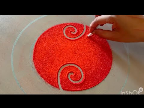 Diwali rangoli designs 2024| Kalash and Peacock Feather Rangoli for Navratri 2023|Big Diwali 2023