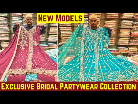 Exclusive Trendy New Model Bridal Partywear Dresses Designer Heavy Work Angrakha Long Frocks Suits