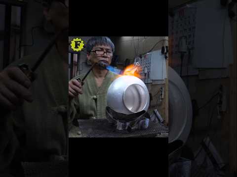 The process of making a silver teapot by tapping it tens of thousands of times. #silverteapot #asmr