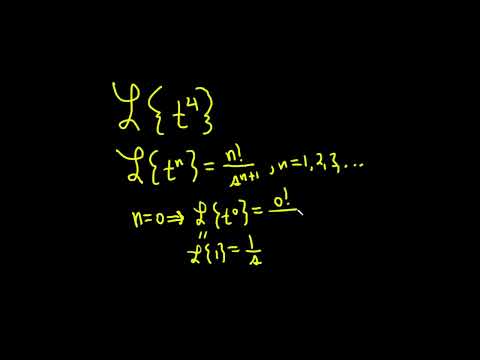 Laplace Transform of t^4 using the Formula