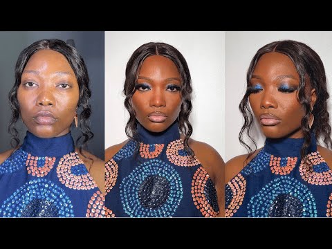 FULL GLAM MAKEUP TUTORIAL | BLUE EYESHADOW LOOK: Learn how to do it like a PRO