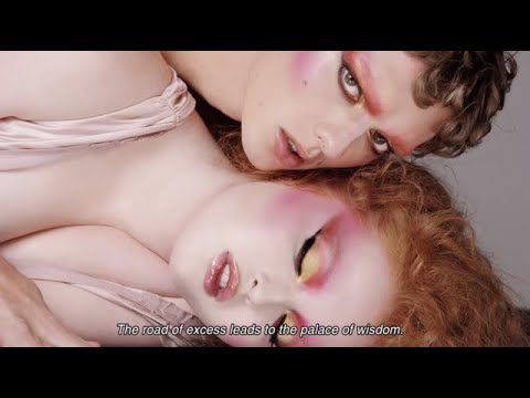 Tess McMillan & Leon Dame in Dark Star Mascara - Directed by Steven Meisel