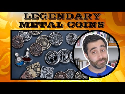 Deluxe Board Game Metal Coins - Product Review (Drawlab’s Legendary Metal Coins)