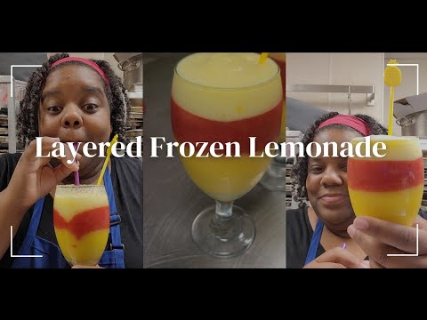 Frozen Layered Lemonade | Quick Frozen Lemonade