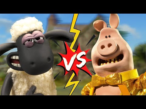 🐑 Ovelha vs 🐷 Porco - Caos de Fundo Musgoso