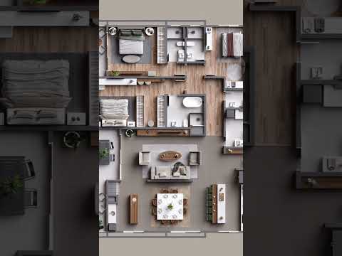 3D house plan #3D #Viralvideo #Shortvideo