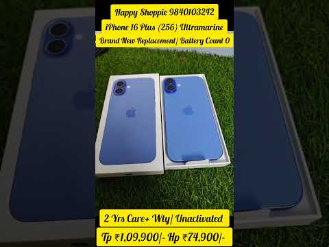 Brand New Replaced / Non Activated/ CC - 0/ 2 Yrs Care+ #careplus #iphone16plus #16plus #ultramarine