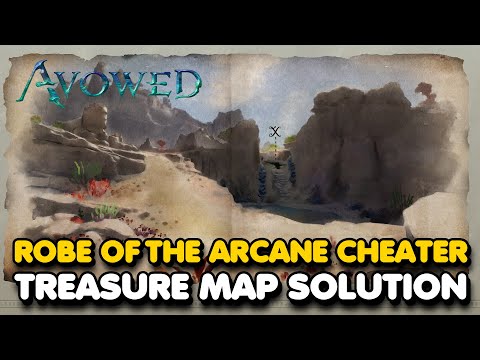 Avowed - Robe of The Arcane Cheater Treasure Map Solution (Robes of Surpassing Brilliance Location)