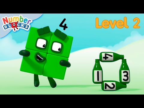 Ten Green Bottles | Full Episode - S2 E15 | Numberblocks (Level 2 - Orange 🟠)