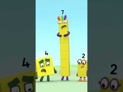 Back to School Counting Fun: Colourful Painting Numbers - Part 5 | Number Seven | Numberblocks