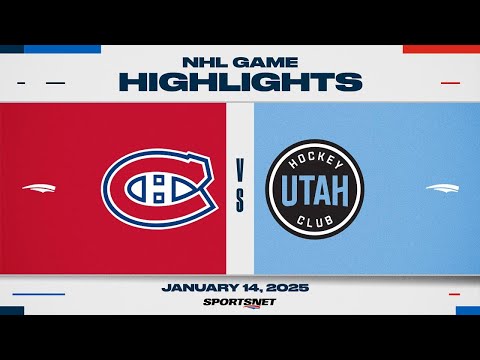 NHL Highlights | Canadiens vs. Utah HC - January 14, 2025