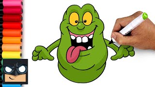 How To Draw Slimer | Ghostbusters