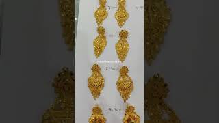 Hallmark Gold Earring Designs Collection with weight