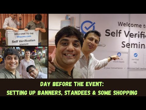 Day Before the Event: Setting Up Banners, Standees, and Personal Shopping in Coimbatore