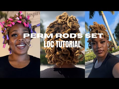 ✨PERM ROD SET ON LOCS | CURLY LOCS STYLE | NO RETWIST | simply rushell