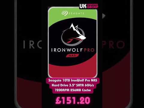 Seagate 10TB IronWolf Pro NAS Hard Drive 3.5" SATA 6Gb/s 7200RPM 256MB Cache £151.20 w/code. 👇🔥🔥