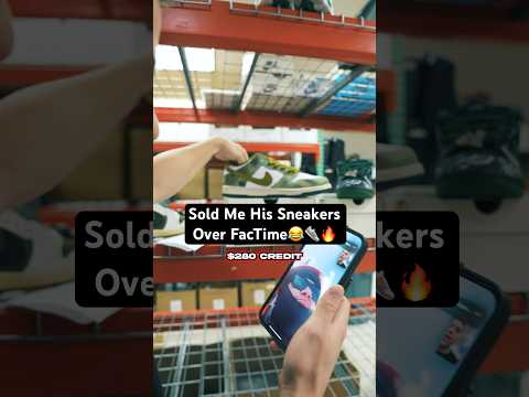 Sold Me His Sneakers Over FaceTime🤣👟 #sneakers #shoes #business #customer #reseller