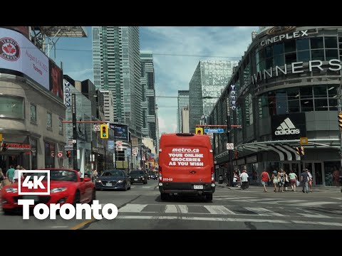 Driving in Toronto, Canada 4K (2022 Summer)