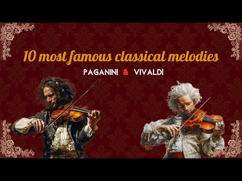 10 Most Famous Classical Melodies by Paganini and Vivaldi 🎻 Great Classical Violin Music for Work