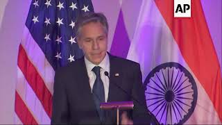 Blinken addresses Indian business leaders in DC